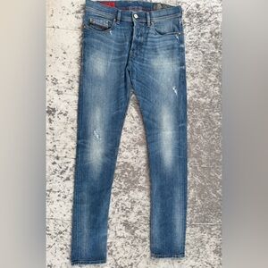 Preloved Diesel Tepphar Slim Carrot Men's Faded Blue Skinny Jeans